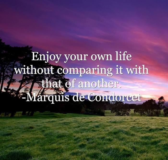 Enjoy Your Own Life... - Inspirational Quote | Spirituality - BabaMail