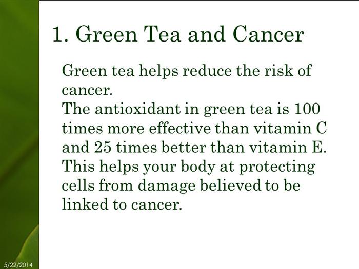 25 reasons to drink green tea