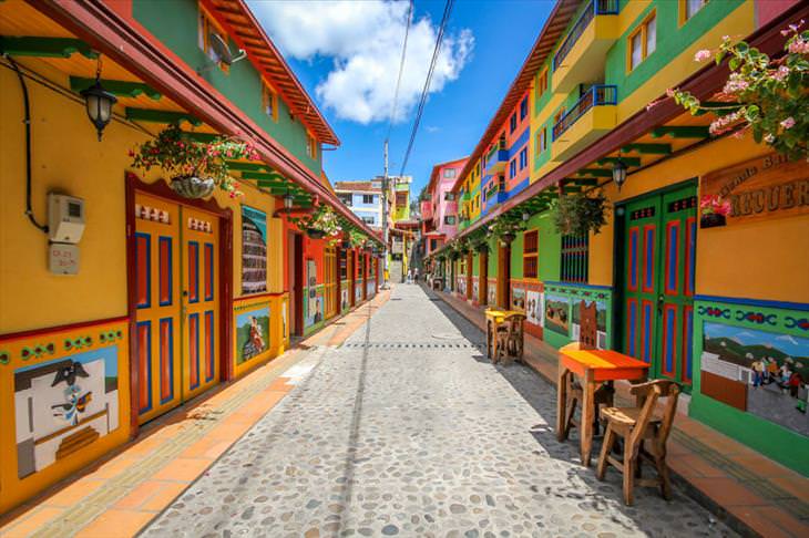 Guatape, colorful town, Colombia, beautiful