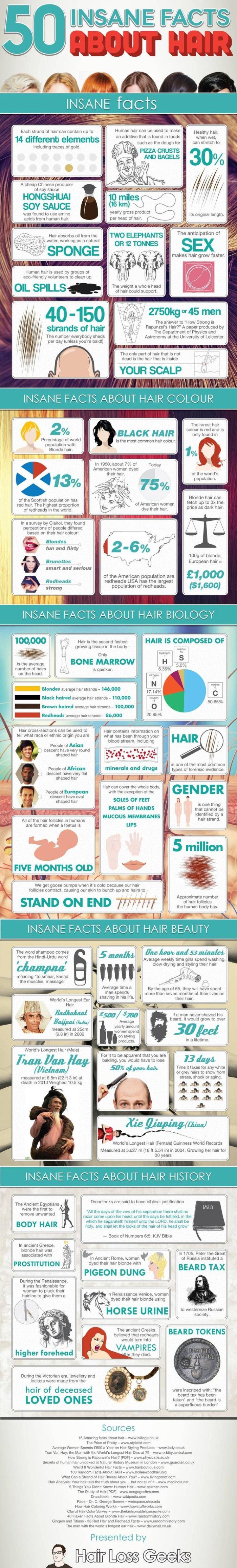 hair facts infographic