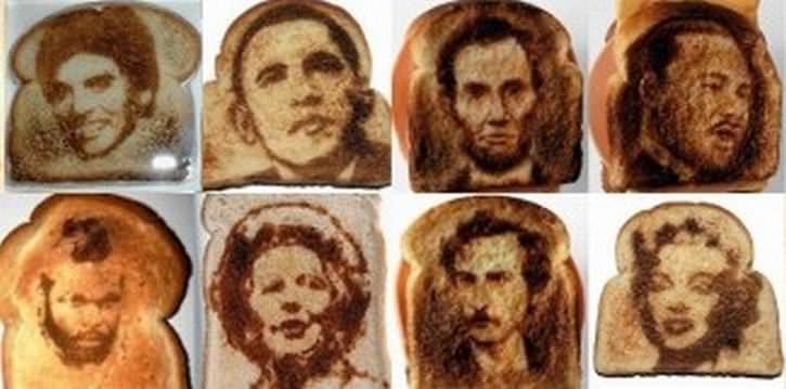 17 Toast Art Portraits