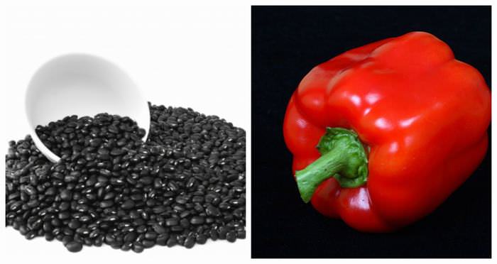 Black Beans Red Peppers