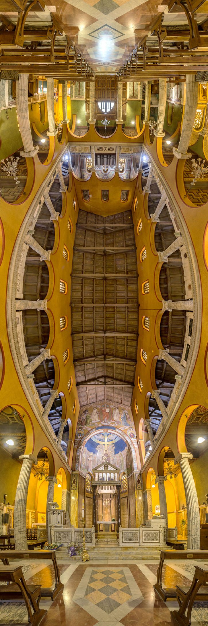 Breathtaking Panoramic Church Ceilings