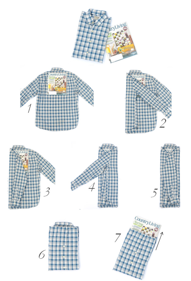 tailored shirt folding
