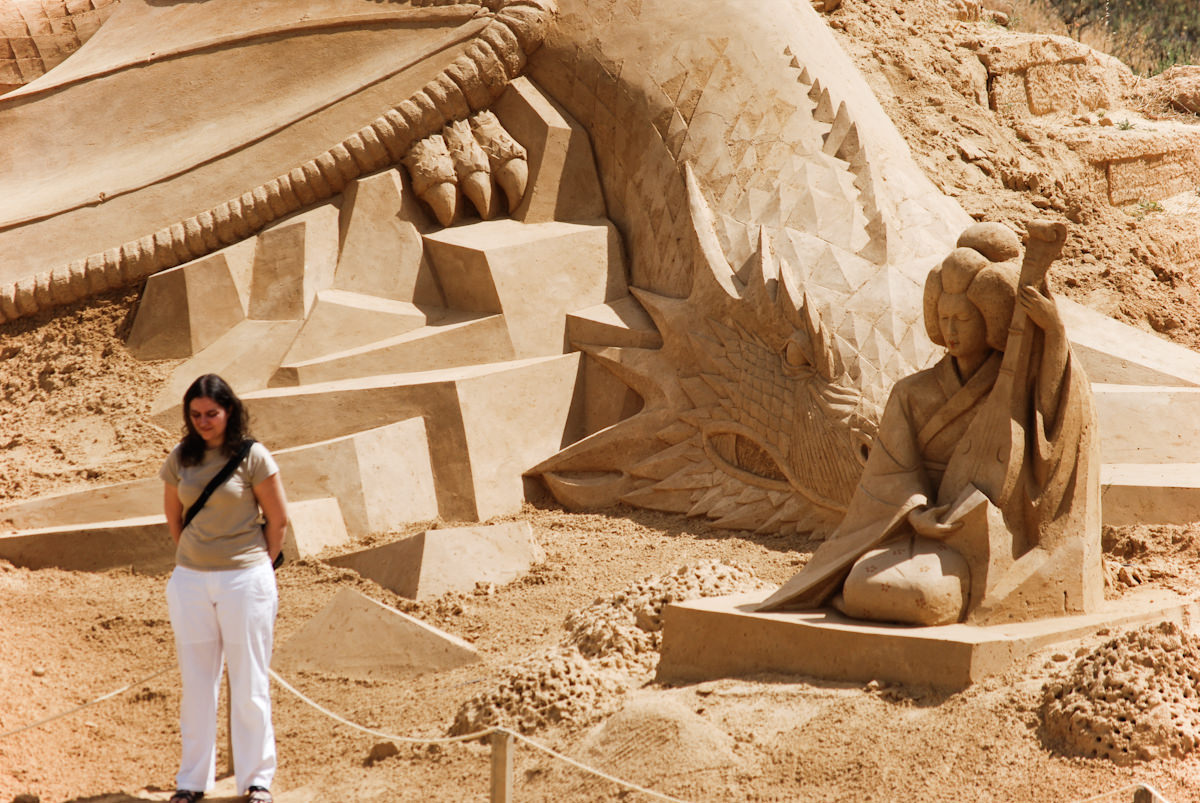 esculturas de arena