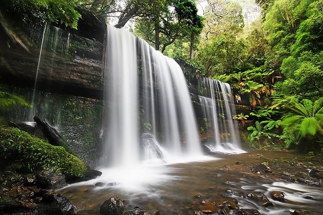 Waterfalls from around the world, Australia, Russell Falls, Tasmania