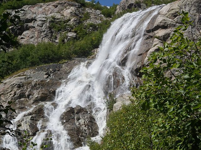 Waterfalls from around the world, Russia, Alibekskiy Falls, Teberda nature reserve, North Caucasus