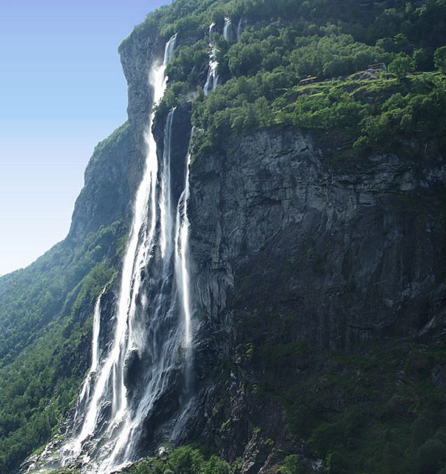 Waterfalls from around the world, Southern Norway, "Seven sisters", Geirangerfjord