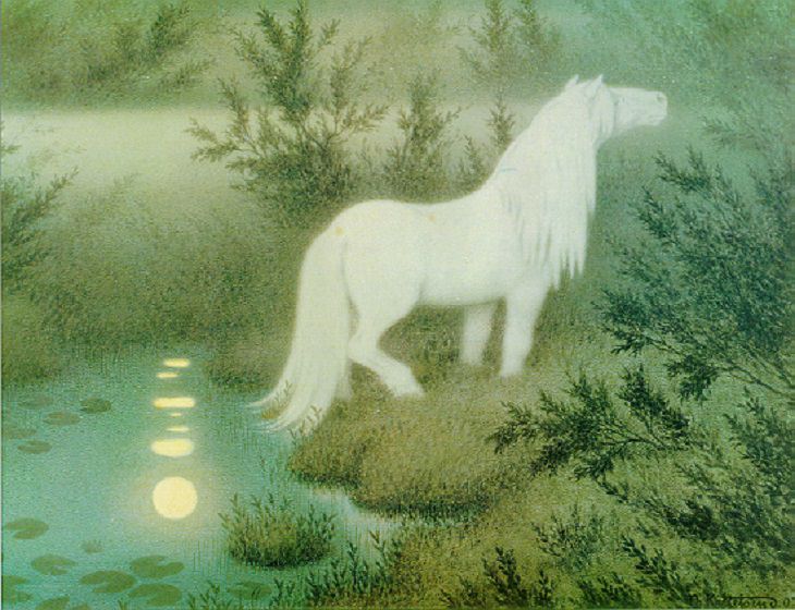 Horse-Inspired Creatures from Mythology and Folklore, Bäckahäst, bækhest, the brook horse or water horse of Scandinavian Folklore