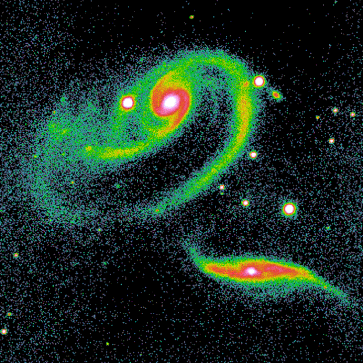 Imágenes Del Espacio, Exposición de las galaxias en interacción Arp 273