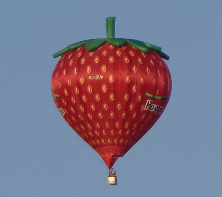 Different Hot air Balloons from Around the World, Strawberry Hot Air Balloon 