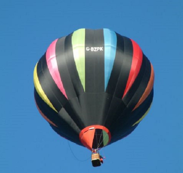 Different Hot air Balloons from Around the World, multicolored hot air balloon, G-BZPK