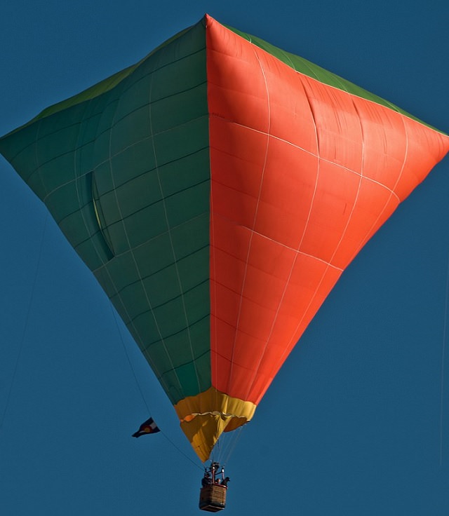 Different Hot air Balloons from Around the World, semi-triangular Design for a Hot Air Balloon