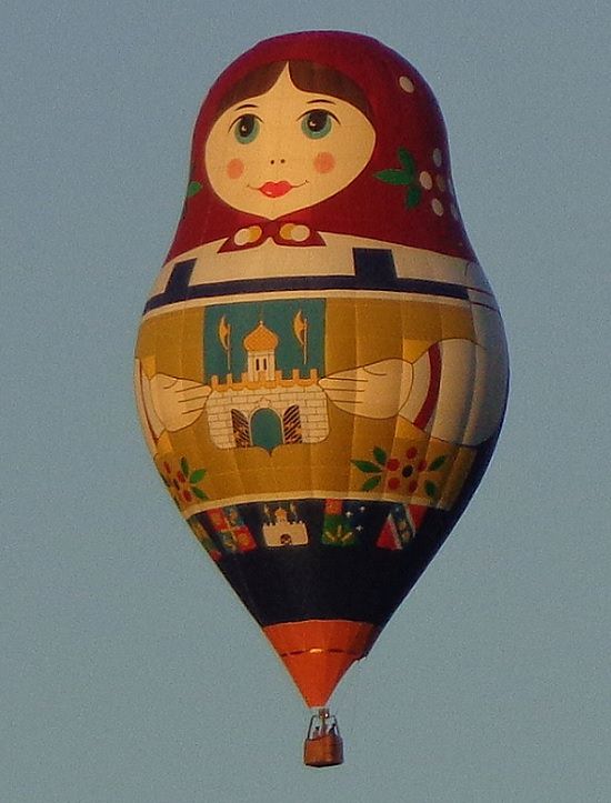 Different Hot air Balloons from Around the World, Russian Doll Hot air Balloon 