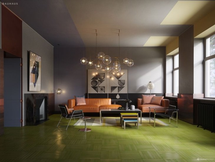 500 Years of Living Room Design Home Advisor Bauhaus 