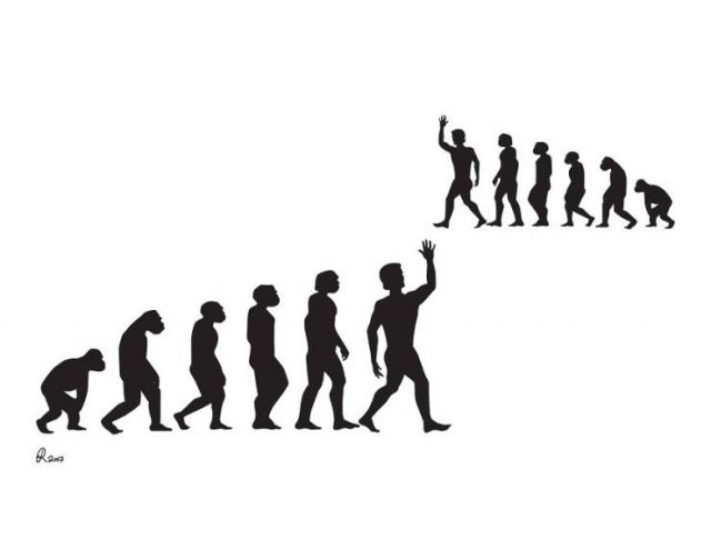 art, funny, hilarious, joke, sketch, evolution, design and photography, chain, natural selection