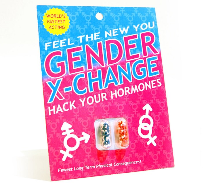 Incredible Scientific Inventions the Future Holds, Pills that change your hormone levels rapidly to allow you to change your gender temporarily or permanently