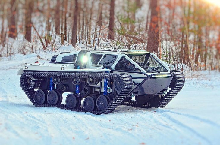 Incredible All-Terrain Vehicles (ATV's) for off-road travels and adventure, RIPSAW EV2 Tank