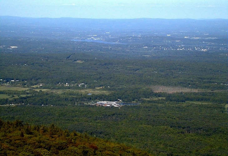 Photographs of The Catskill Mountain Range in the Appalachian Valley, View from the Catskill Mountain House site at North-South Lake in the Catskills