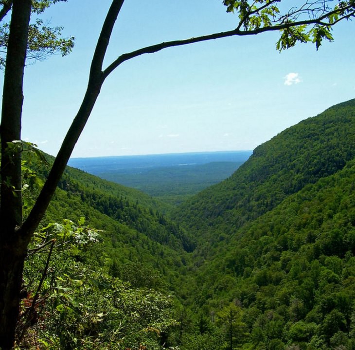 Photographs of The Catskill Mountain Range in the Appalachian Valley, Platte Clove, a break in the Catskill Escarpment created by glacial action