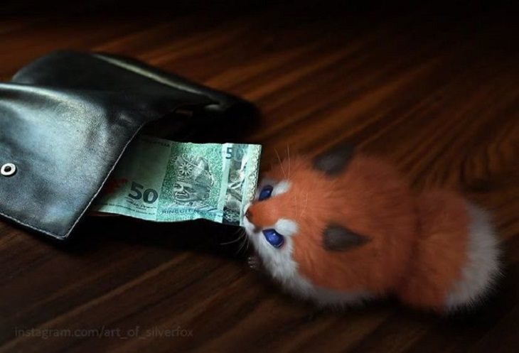 Malaysian Artist Yee Chong creates digital renderings of animals, like foxes, and brings them out into the real world