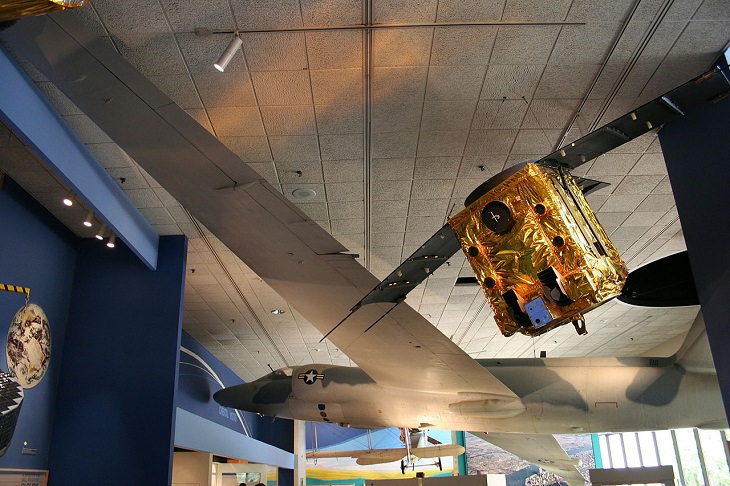 Historical treasures and incredible exhibits in the National Air and Space Museum in the National Mall of Washington DC, Lockheed U-2