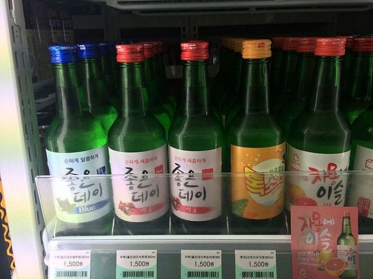 interesting, strange and unique things found only in South Korea, Soju is rice wine, a popular korean liquor