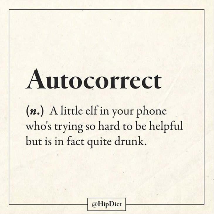 Hilarious and funny alternate definitions to words and common phrases in instagram dictionary, autocorrect