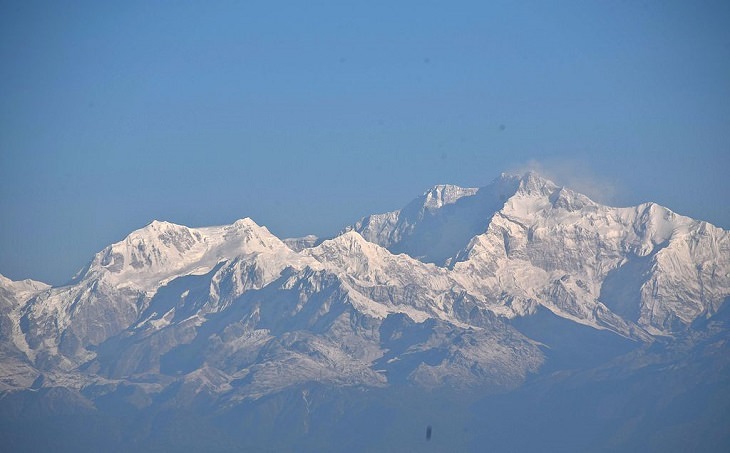 Pictures of the tallest peaks and beautiful landscapes found in the Himalayas, At a little over 28,000 feet, Kangchenjunga, located between Nepal and Sikkim India, is the 3rd largest mountain