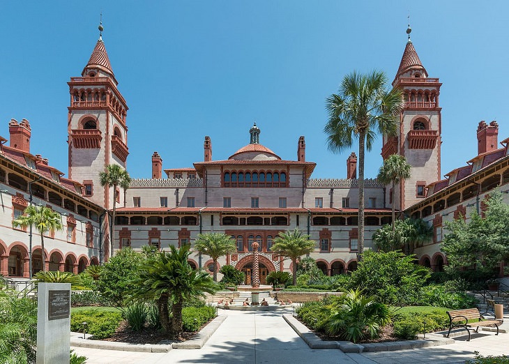 Beautiful Historical Sites Found in St. Augustine, Florida, Flagler College, formerly the Ponce de Leon Hotel