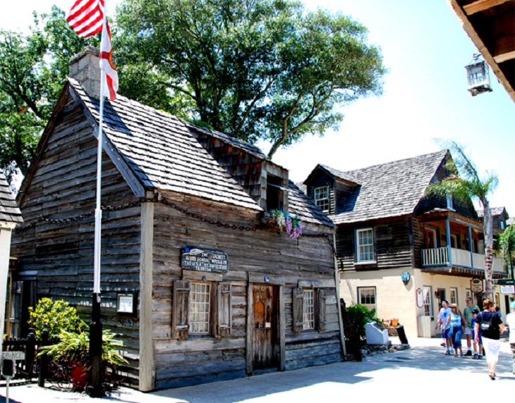 Beautiful Historical Sites Found in St. Augustine, Florida, Oldest Wooden Schoolhouse