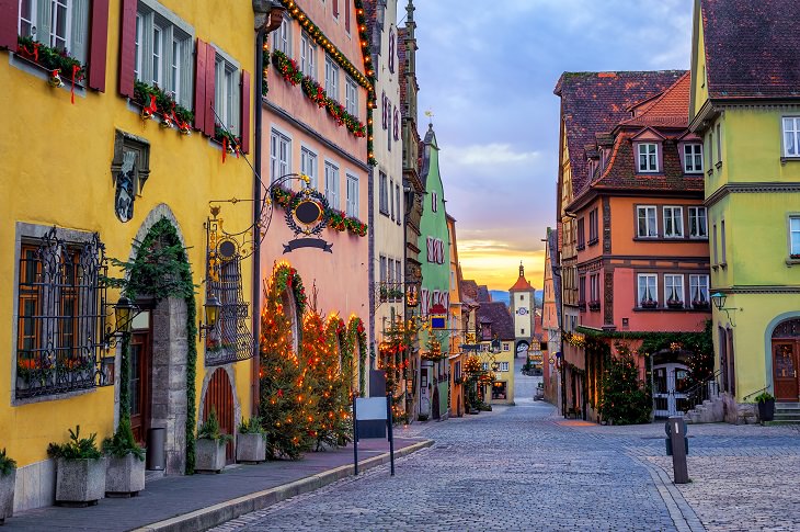 Picturesque Christmas Locations Rothenburg ob der Tauber, Germany