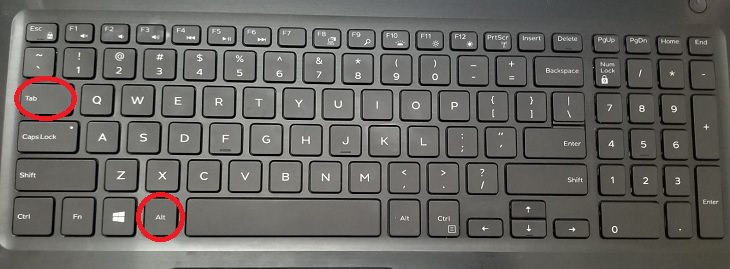 Alt key, Tab key, keyboard, shortcut, change, windows, select