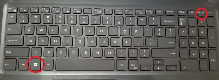 Windows Key, Home Key, minimize, shortcuts, keyboard