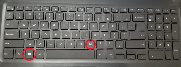 Windows Key, M Key, Shortcuts, Keyboard, Minimize