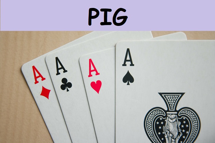 PIG, kids, family fun, deck, card games, playing cards, rummy