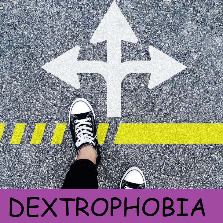 26. Dextrophobia-El miedo a tener objetos a la derecha.