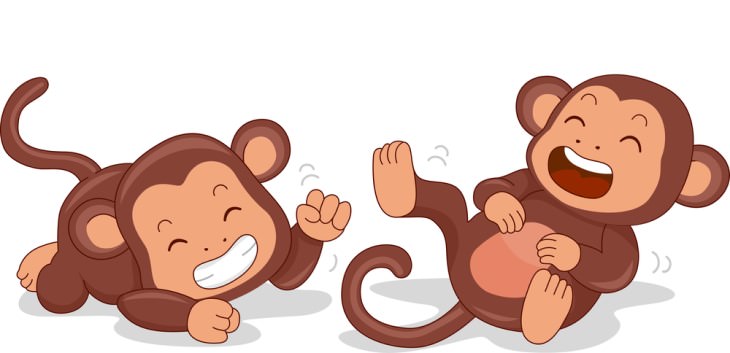 short jokes laughing monkeys