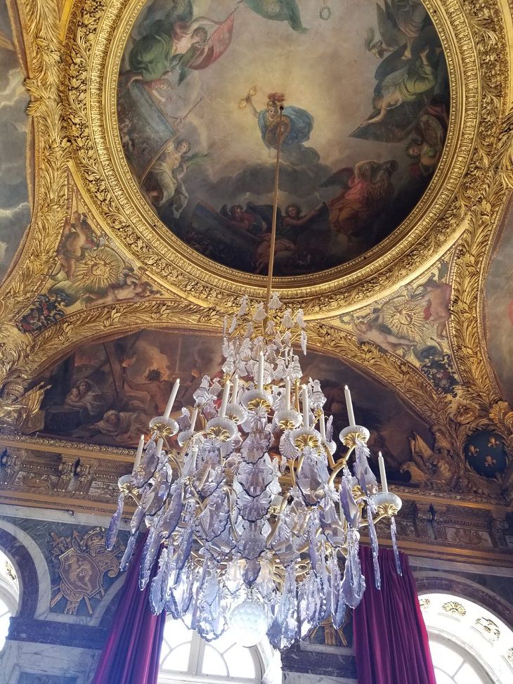 Ceiling, Hall of Mirrors, Artwork, Chateau De Versailles, Ile De France, Paris, Palace, Royal Mansion, Garden, Forest, Fountain Show, Music and Lights Show
