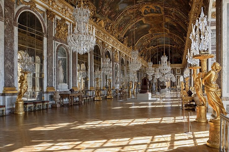 Hall of Mirrors, Chateau De Versailles, Ile De France, Paris, Palace, Royal Mansion, Garden, Forest, Fountain Show, Music and Lights Show