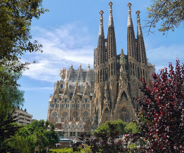Antoni Gaudi Artist Portrait The Sagrada Familia today