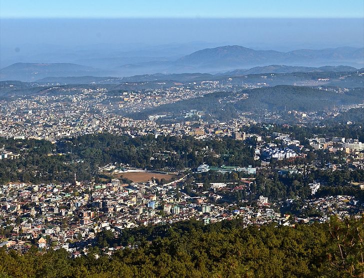 Majestic Beautiful Sights of the Northeast Indian State, Meghalaya, one of the seven sisters states, Here’s an aerial view of the stunning capital city of Meghalaya, Shillong