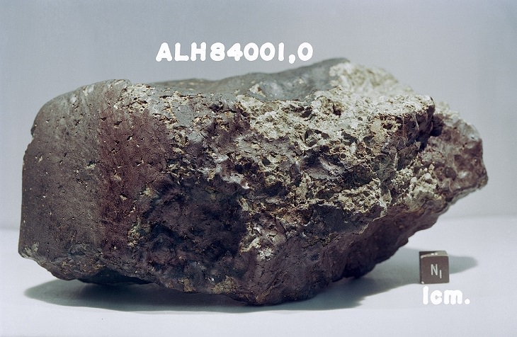Oldest materials, rocks, stardust and minerals discovered on Earth, 4.091 billion year old Allan Hills 84001 meteorite, from Mars, discovered in Antarctica