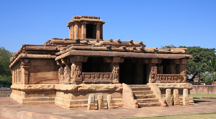 Beautiful ornate Hindu temples found in India and other countries across the World, Ladkhan Shiva Temple in Karnataka, India