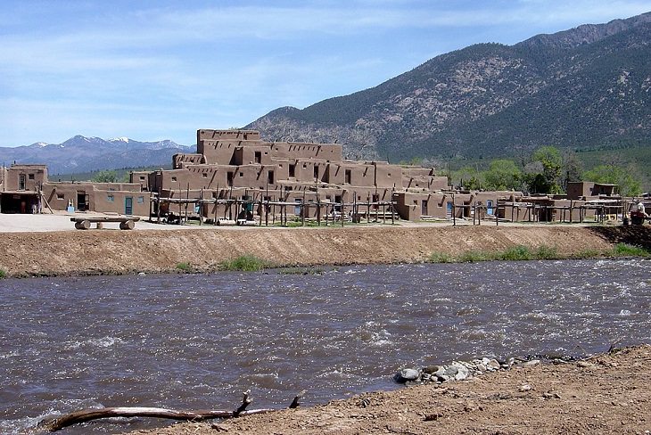 Incredible destinations, structures, monuments, and natural landscapes listed as UNESCO World Heritage Sites, Taos Pueblo, Taos, New Mexico