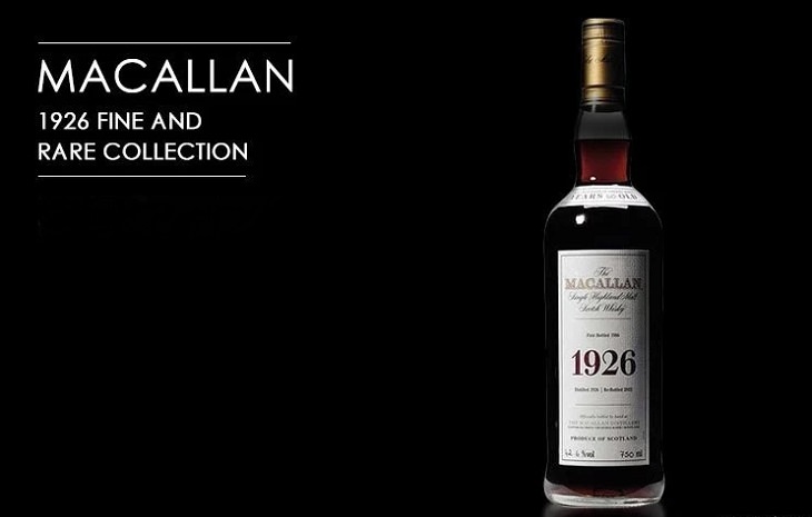 Most expensive spirits, liquors and alcohols sold across the world, 1926 Macallan Fine And Rare Collection, $75,000