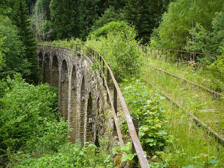 abandoned railway bridge