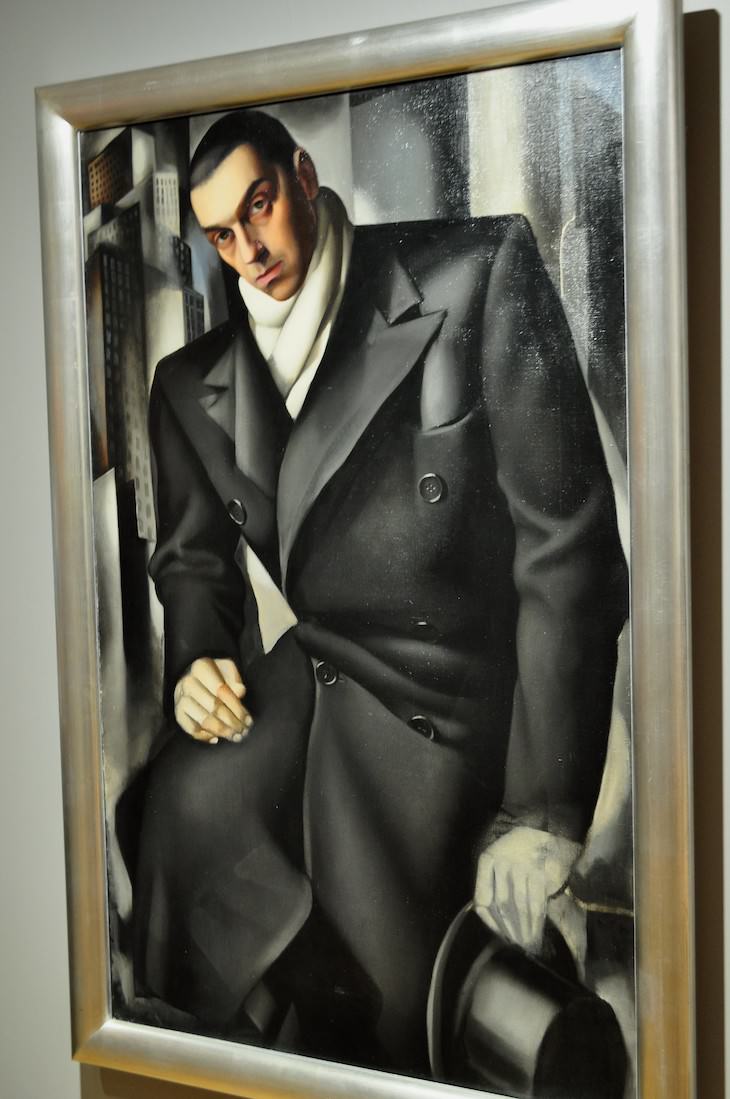  Artist profile of Tamara de Lempicka, Portrait of Tedeusz Lempicki, 1928,