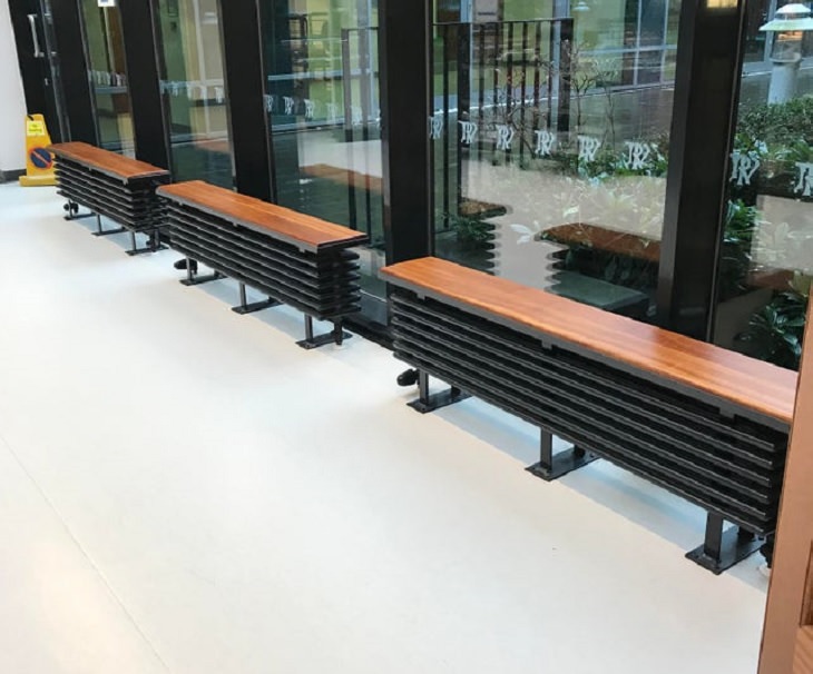 Innovative and unique creative designs and concepts from around the world, These radiators are designed to also be used as heated benches
