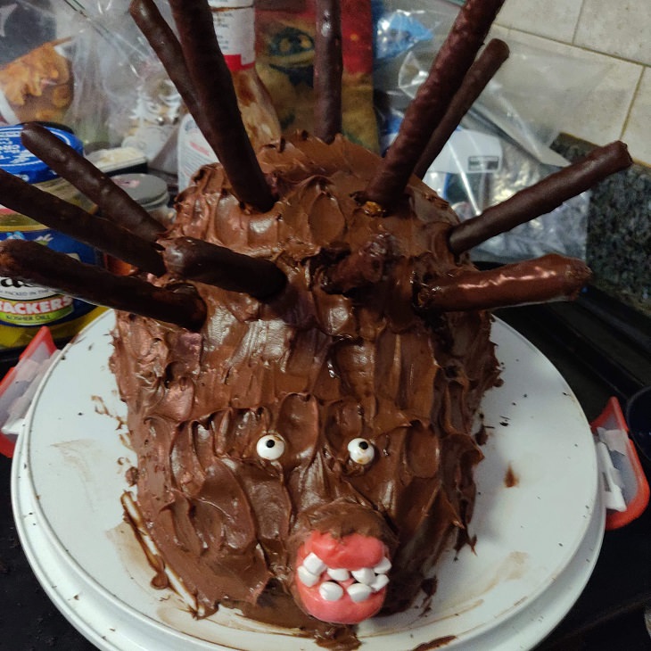 Hilarious cooking and baking fails, Bad hedgehog cake